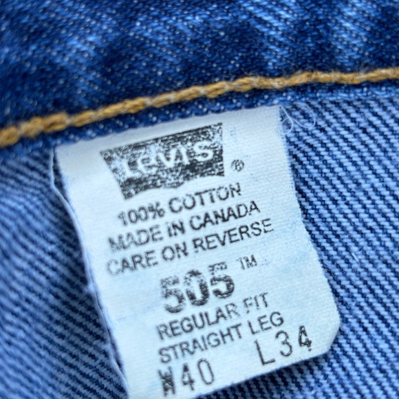 Vintage 2001 Red Tag Levi’s 505 Men’s Size Waist 40 Length 34 - Picture 2 of 8